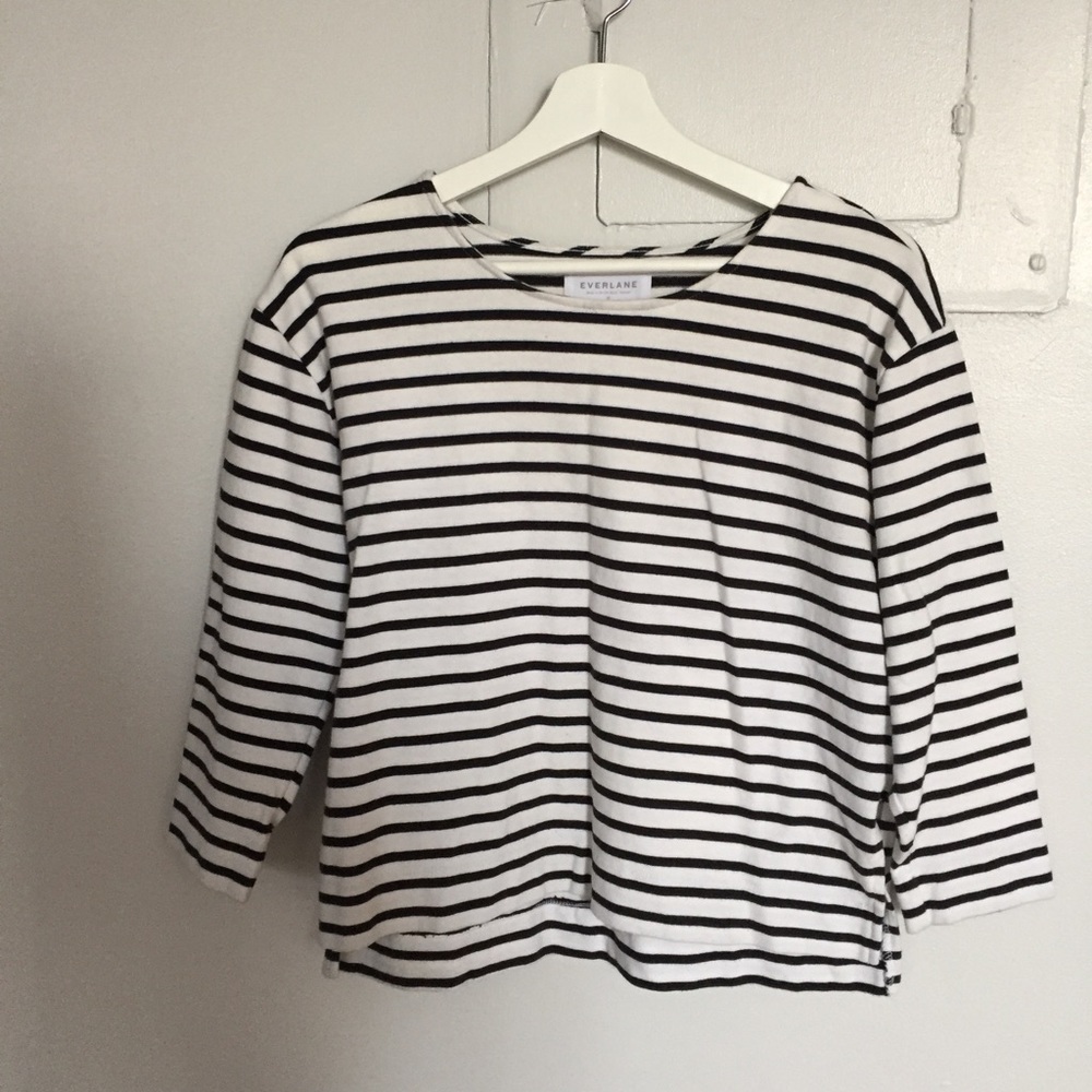 Everlane Boxy Striped Tee