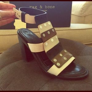 rag & bone Deane Leather Heeled Sandal