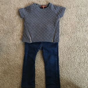 7 jeans and top size 18months