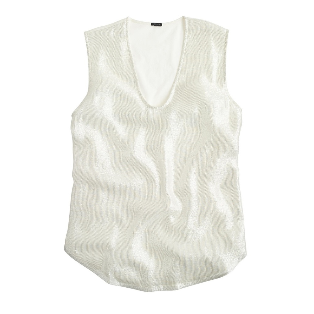 Silver metallic tank