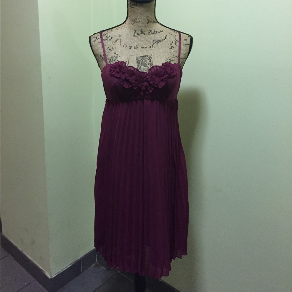 K. Jordan Burgundy flair midi dress.💕👗💕