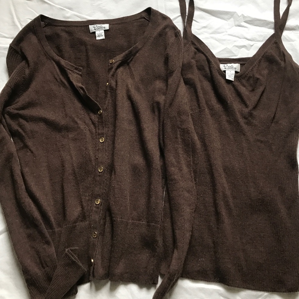 Lilly Pulitzer sweater and tank set