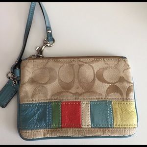 Coach mini wristlet