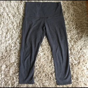 Lululemon Wunder Under Crop Roll Down - Cotton