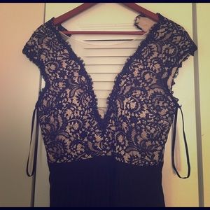 Lace and black, formal size 10 dress