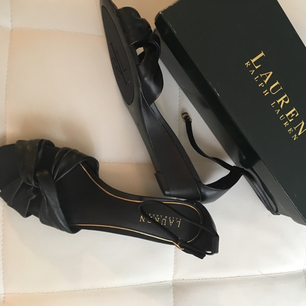Leather 1 inch sandals Ralph Lauren