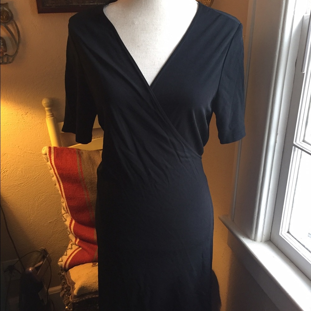 Chetta B black wrap dress