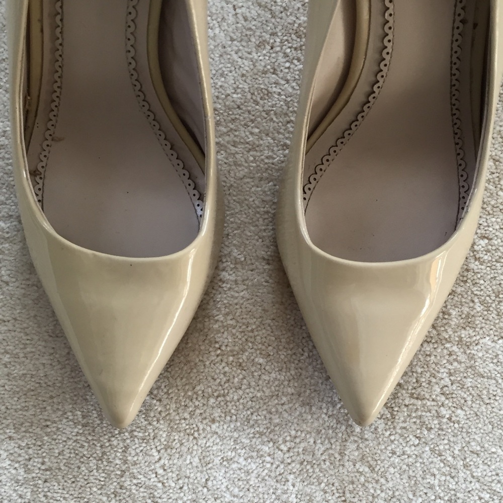 pour la victoire patent leather nude heels - 9