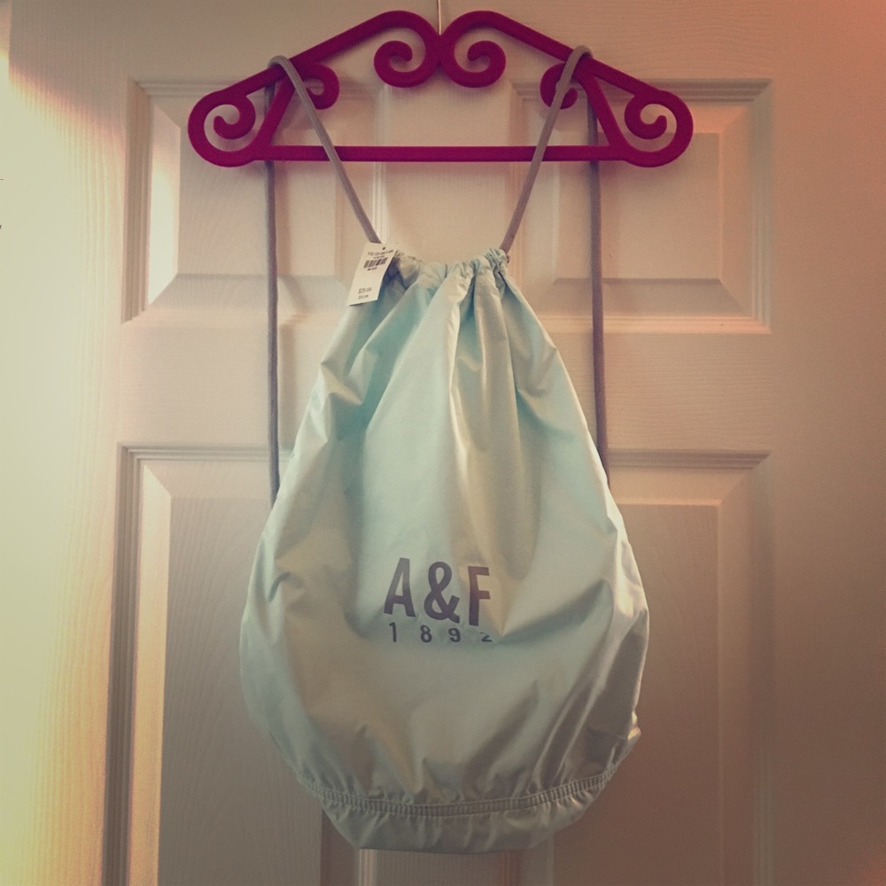 Abercrombie & Fitch Mint Drawstring Backpack - Picture 3 of 5