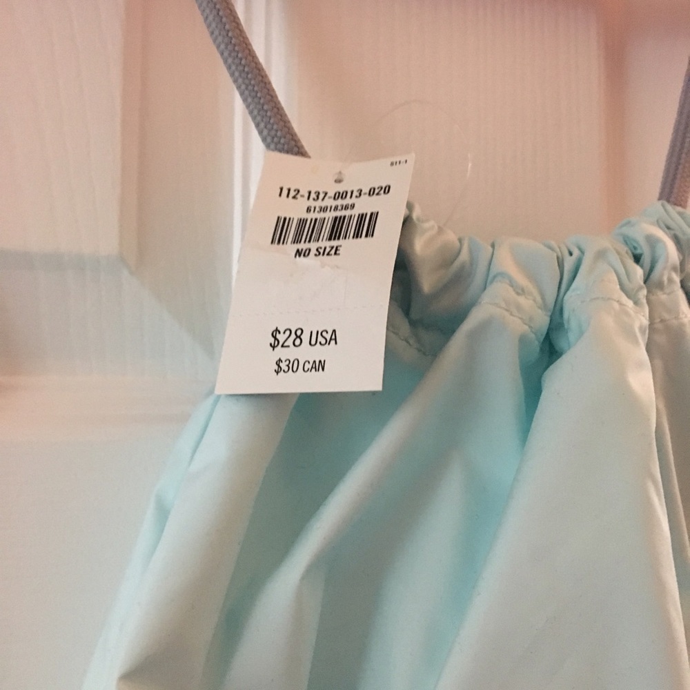 Abercrombie & Fitch Mint Drawstring Backpack - Picture 4 of 5