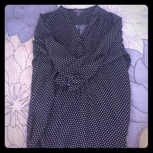 Market & Spruce Colibri Polka-Dot Shirt- SM