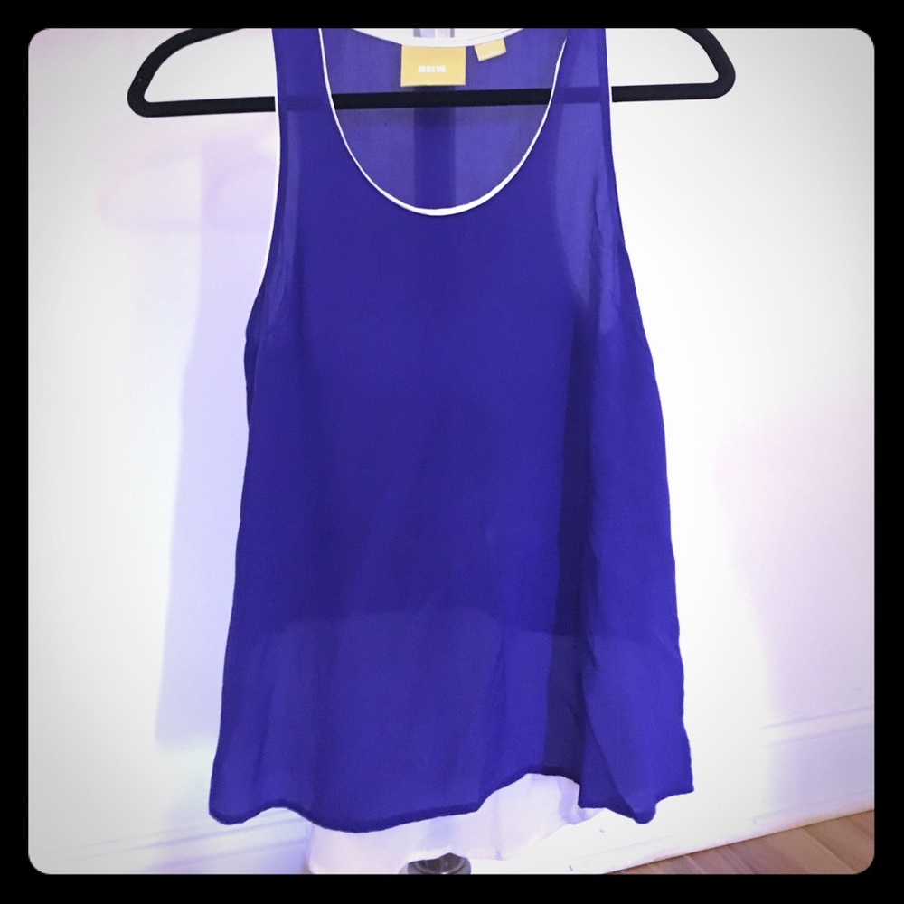 Purple racerback blouse size 2