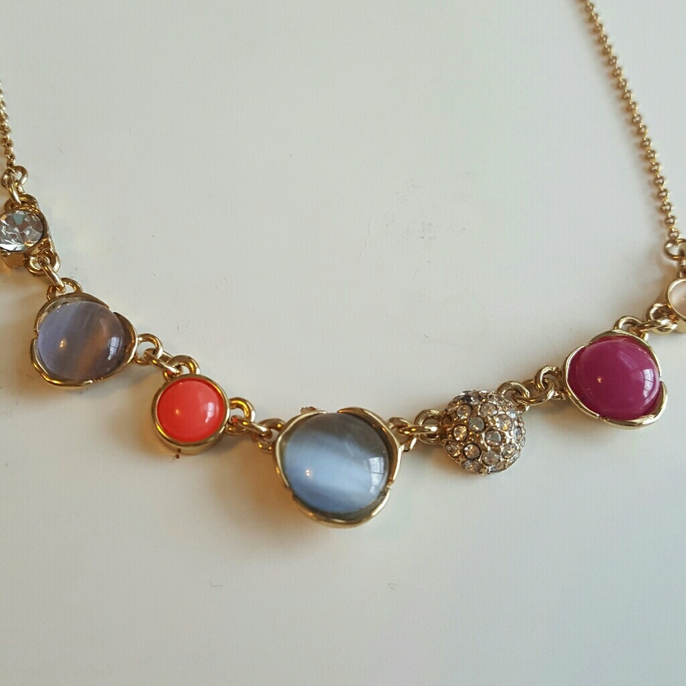 Kate Spade Gold-tone Multi-color Stone Necklace