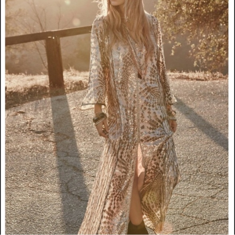 ISO this Anna Sui silver maxi dress, XS/S