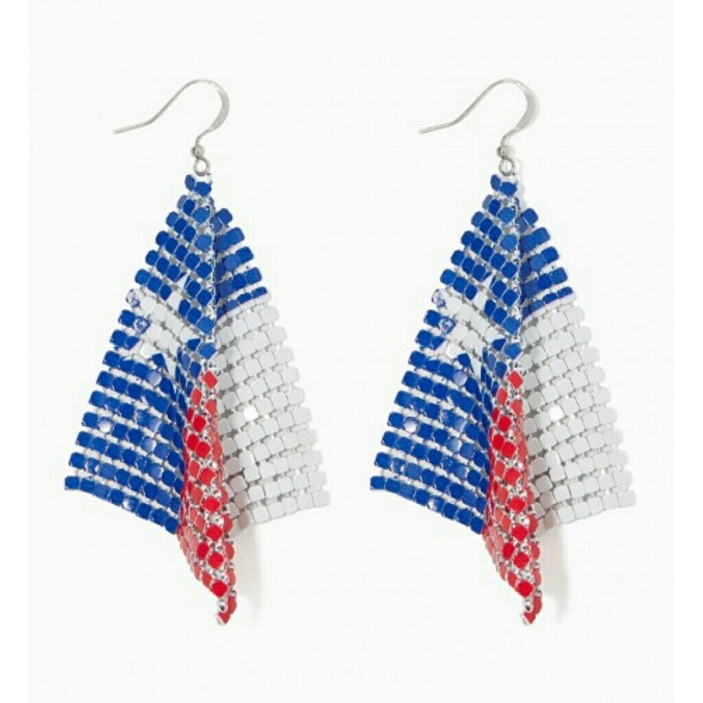 2 pairs of flag dangle earrings*lowest price*