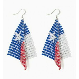 2 pairs of flag dangle earrings*lowest price*