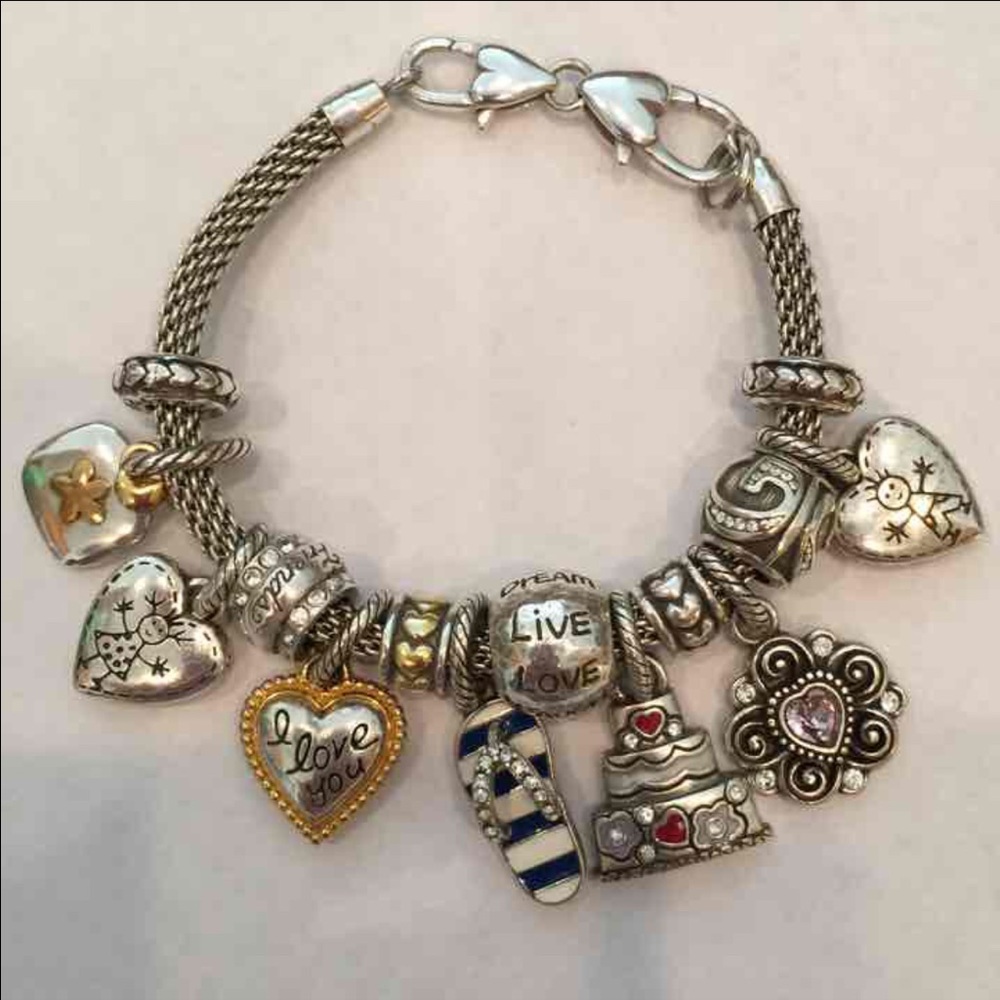 Brighton Charm Bracelet - Many Charms!