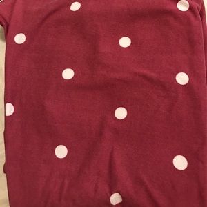 TC pink and white polka dots Lularoe leggings