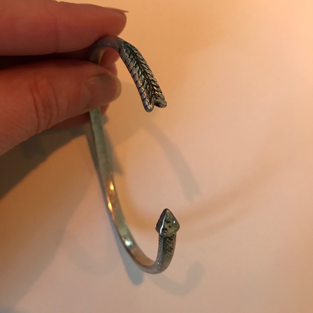 AEO Silver arrow cuff bracelet.
