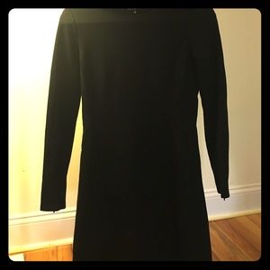 Black theory long sleeve knit dress