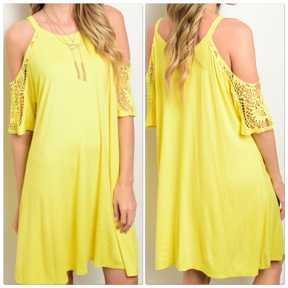 jersey knit dress relaxed fit exposed shoulders