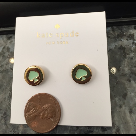 Nwt Kate spade mint earrings - Picture 2 of 2