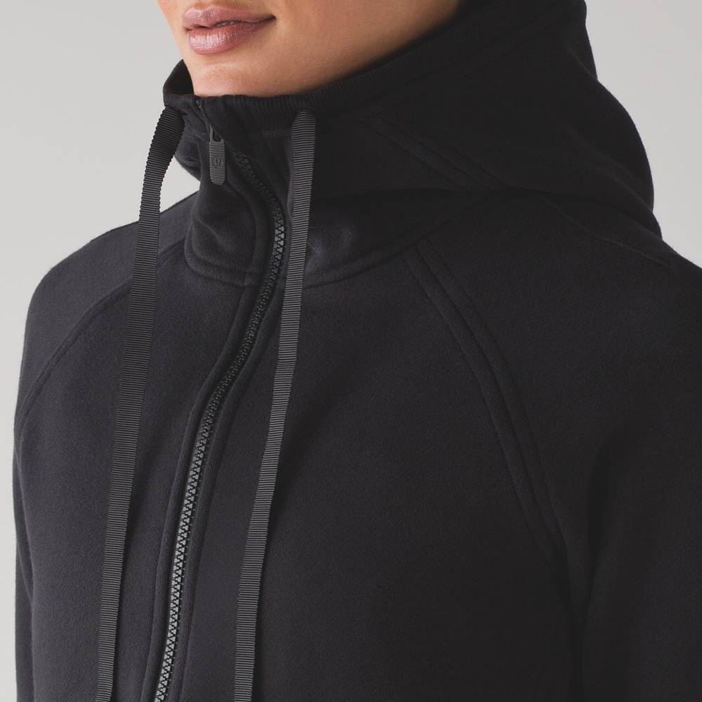 Lululemon Fleece Black Hoodie Size 4 - Picture 2 of 4