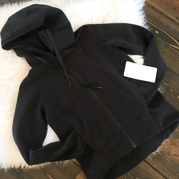 Lululemon Fleece Black Hoodie Size 4 - Picture 3 of 4