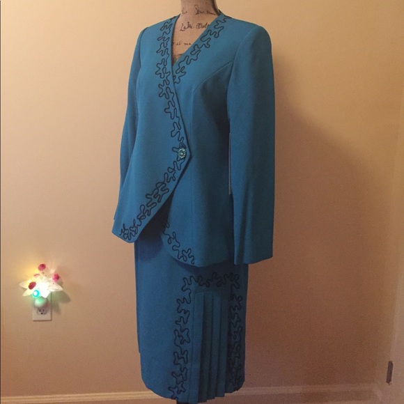 ASHRO 2 pc. Blazer and skirt 🔵⚫️🔵 - Picture 5 of 8