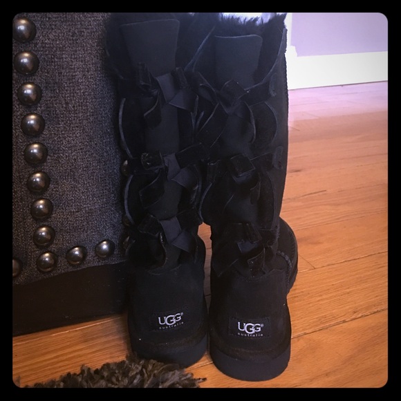 UGG Shoes - UGG Bailey Bow Tall, Size 7.