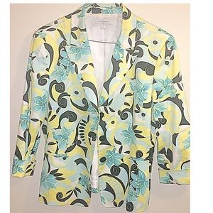 Tahari floral blazer -women