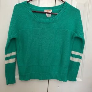 wet seal cropped off sleeve sweater