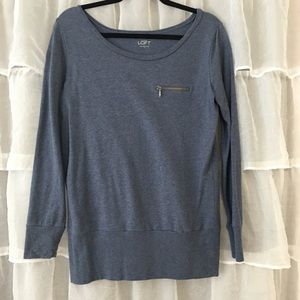 The Loft sweatshirt with zipper detail