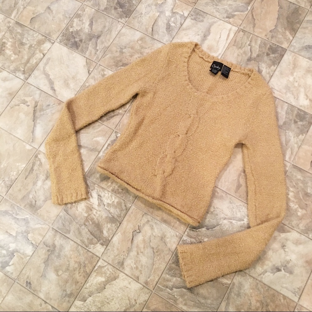 CHESLEY tan sweater