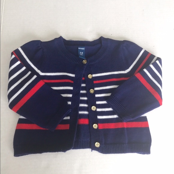 Old Navy Striped Cardigan Girls - Picture 1 of 3