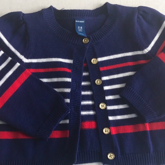 Old Navy Striped Cardigan Girls - Picture 3 of 3