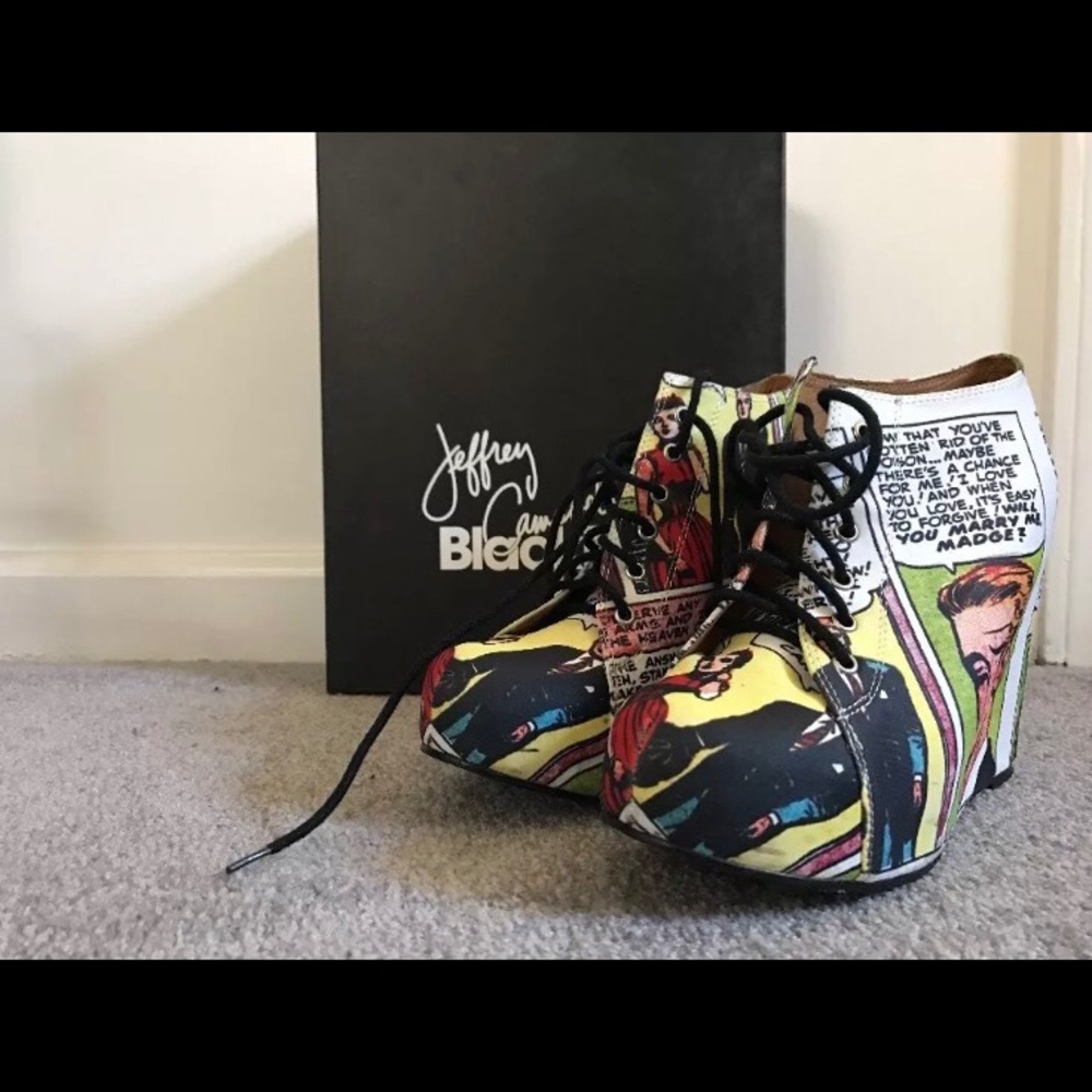 Jeffrey Campbell BlackMilk Tired of Man wedges 9