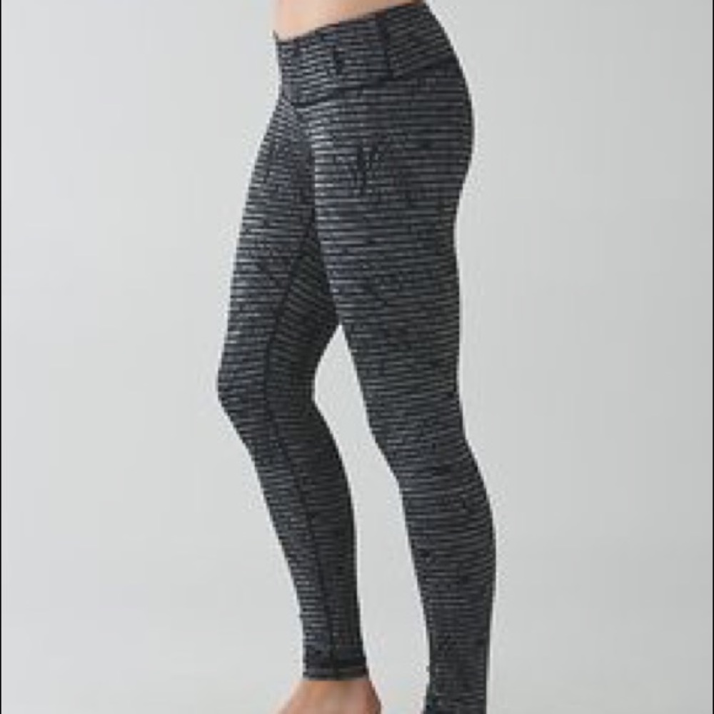 LuLuLemon Wunder Under in Stripe Play Slate