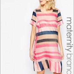 NEW WITH TAGS Mama licious striped maternity dress