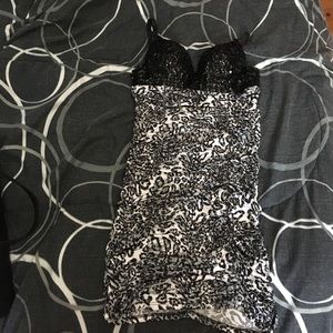 Sequin leopard print dress