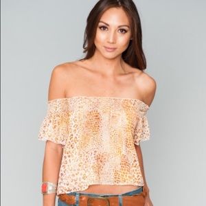 Show Me Your MuMu - Tamale Top Sunset Safari NWOT