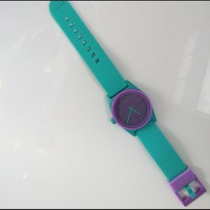 Neff Silicon green and purple watch
