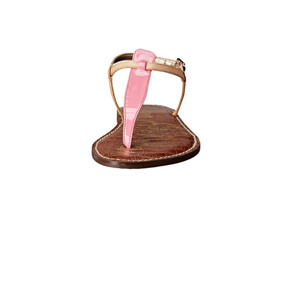 ❣SALE ❣Sam Edelman Leather Tan Pink Gigi Sandal - Picture 6 of 6