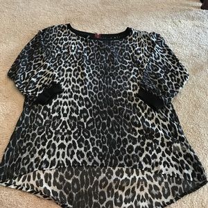 Maurices blouse xl cheetah print
