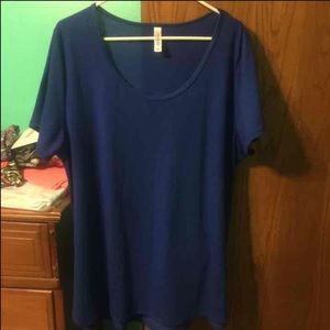 LULAROE Classic T royal blue.