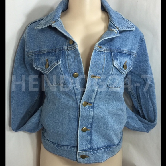 AMERICAN APPAREL UNISEX DENIM JACKET SIZE SMALL - Picture 2 of 4