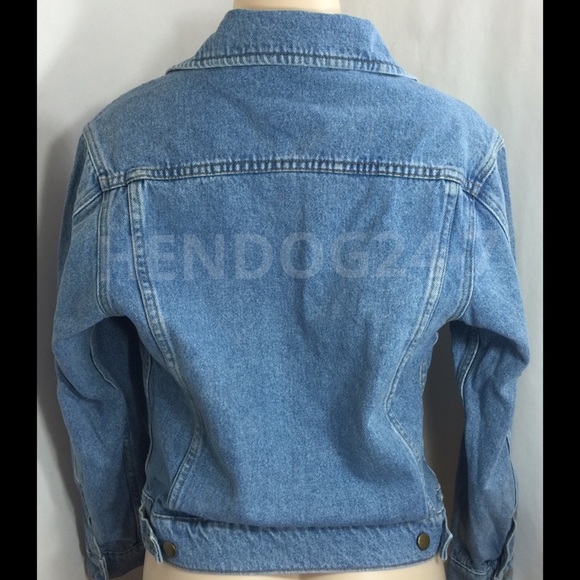AMERICAN APPAREL UNISEX DENIM JACKET SIZE SMALL - Picture 3 of 4