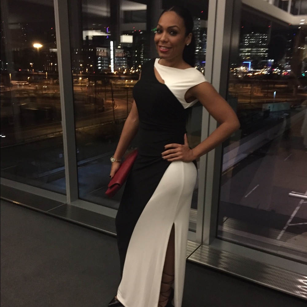 Lauren Ralph Lauren
Colorblock Cutout Jersey Gown