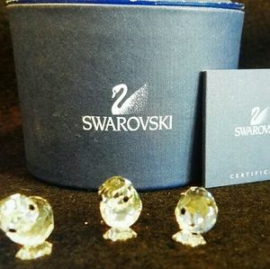 Swarovski crystal chickens