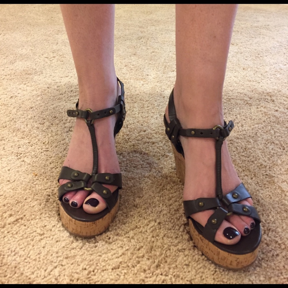 Steve Madden Cork Wedge size 8